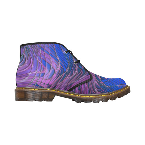 energy liquids 4 by JamColors Women's Canvas Chukka Boots (Model 2402-1)