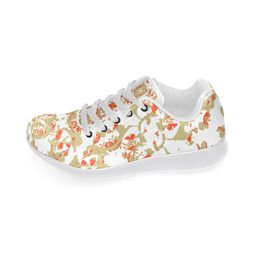 Colorful Modern Floral Collage Pattern Women's Running Shoes/Large Size (Model 020)