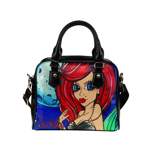 Moonlit Mermaid, by Skinderella Shoulder Handbag (Model 1634)