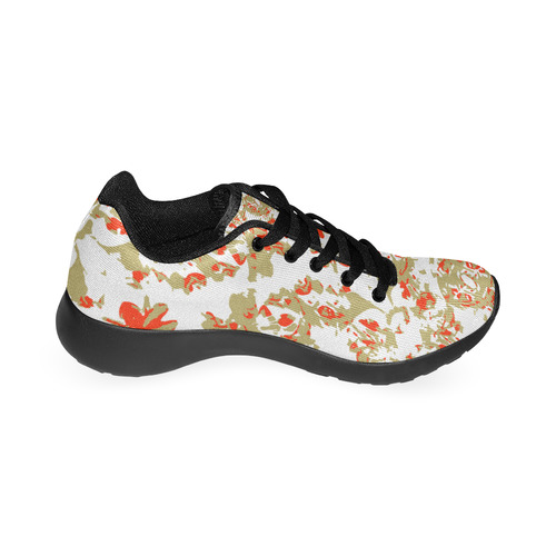 Colorful Modern Floral Collage Pattern Kid's Running Shoes (Model 020)