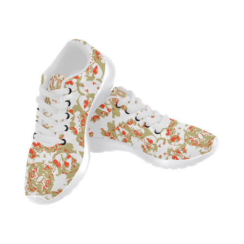 Colorful Modern Floral Collage Pattern Women’s Running Shoes (Model 020)