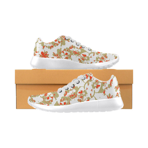 Colorful Modern Floral Collage Pattern Women’s Running Shoes (Model 020)
