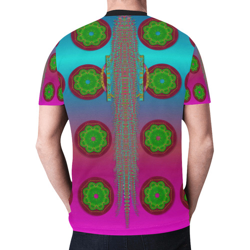Meditative abstract temple of love New All Over Print T-shirt for Men (Model T45)