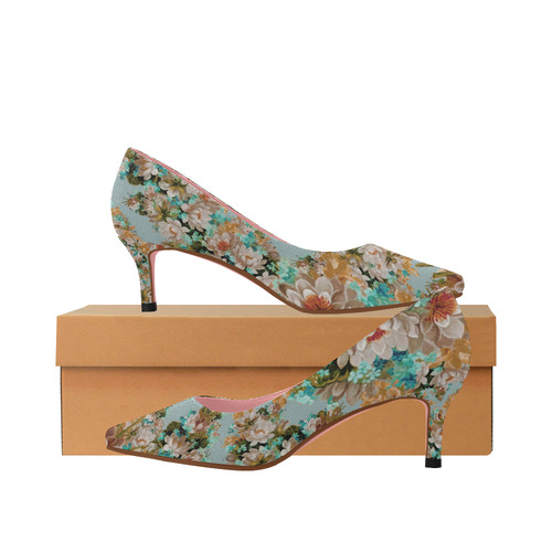 women's floral pumps