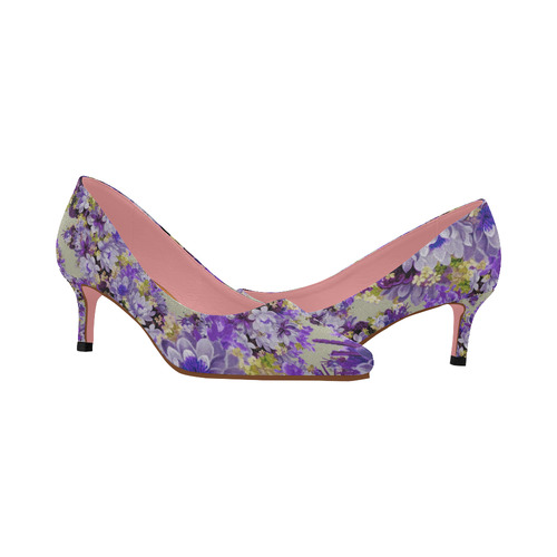 lavender low heel dress shoes