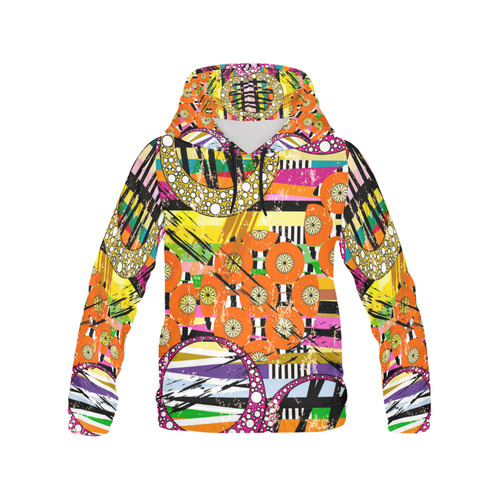 Colorful Abstract Art All Over Print Hoodie for Men/Large Size (USA Size) (Model H13)