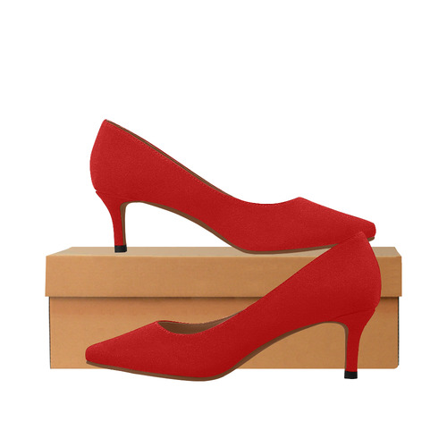 ruby red pumps