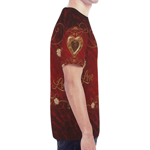 Love, wonderful heart New All Over Print T-shirt for Men (Model T45)