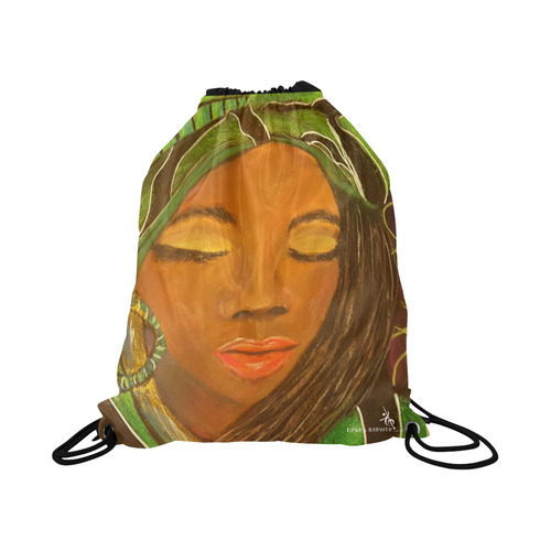 AT PEACE Large Drawstring Bag Model 1604 (Twin Sides)  16.5"(W) * 19.3"(H)