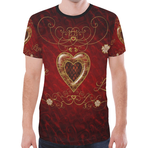 Love, wonderful heart New All Over Print T-shirt for Men (Model T45)