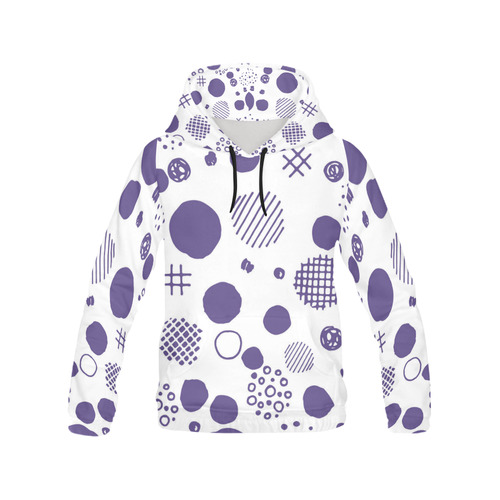 Color of the Year 2018 Graphic Pattern All Over Print Hoodie for Men/Large Size (USA Size) (Model H13)