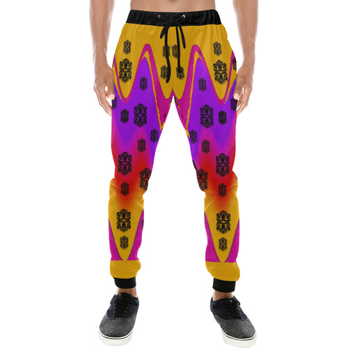 The Big City Men's All Over Print Sweatpants (Model L11)