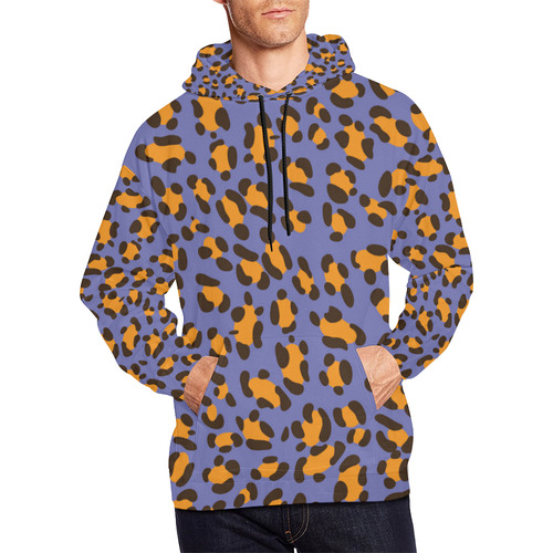 Colorful Animal Skin All Over Print Hoodie for Men/Large Size (USA Size) (Model H13)