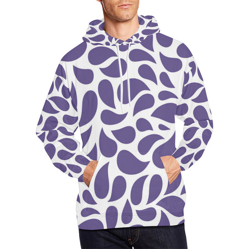 Color of the Year 2018 Graphic Pattern All Over Print Hoodie for Men/Large Size (USA Size) (Model H13)