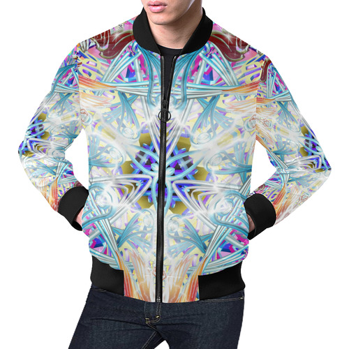 Temple of the Lion Jacket All Over Print Bomber Jacket for Men (Model H19)