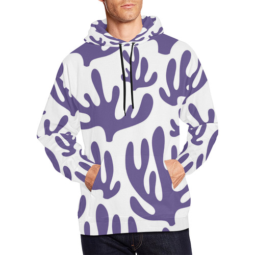 Color of the Year 2018 Graphic Pattern All Over Print Hoodie for Men/Large Size (USA Size) (Model H13)