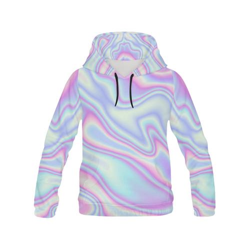 Holographic Design All Over Print Hoodie for Men/Large Size (USA Size) (Model H13)