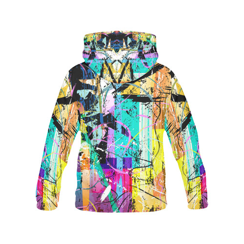 Colorful Abstract Art All Over Print Hoodie for Men/Large Size (USA Size) (Model H13)