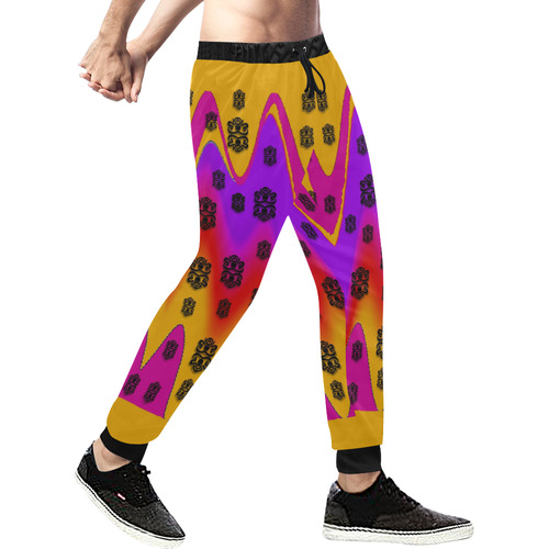 The Big City Men's All Over Print Sweatpants (Model L11)