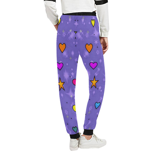 Love Popart by Nico Bielow Unisex All Over Print Sweatpants (Model L11)