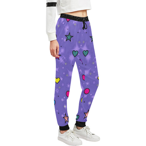 Love Popart by Nico Bielow Unisex All Over Print Sweatpants (Model L11)