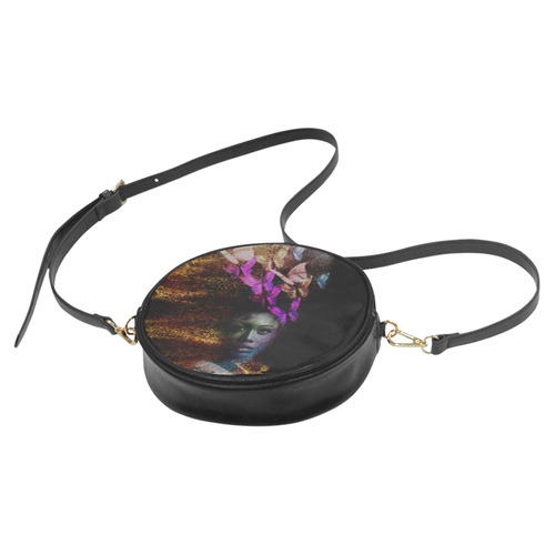 Beauty and the Butterfiles Round Sling Bag (Model 1647)