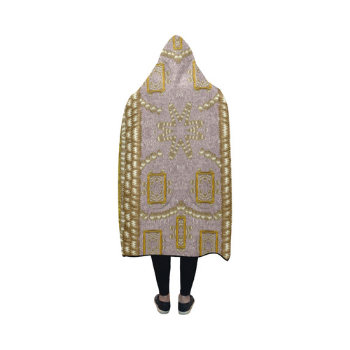 Gothic in modern stars and pearls Hooded Blanket 50''x40''