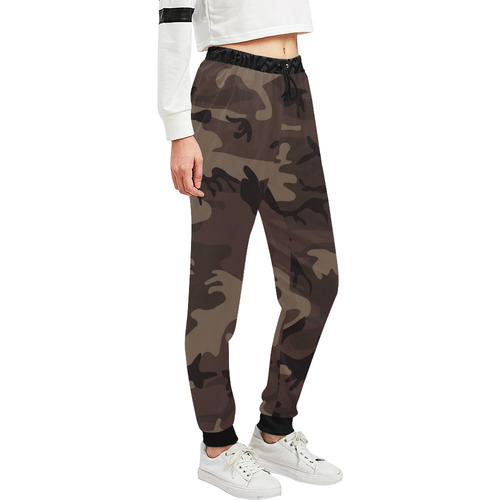 Camo Red Brown Unisex All Over Print Sweatpants (Model L11)