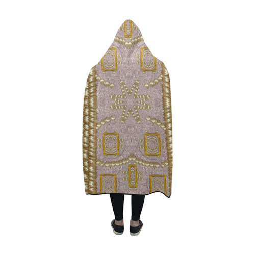 Gothic in modern stars and pearls Hooded Blanket 60''x50''