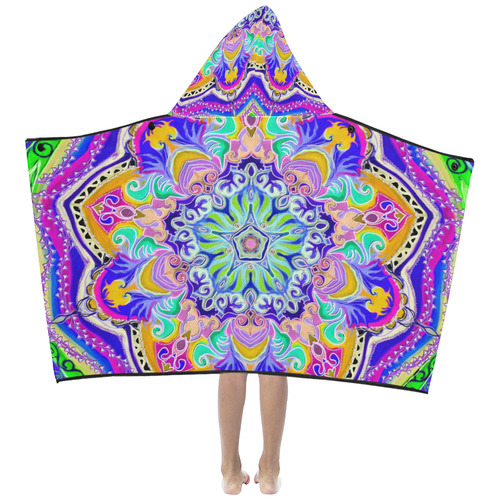 mandala lys 5 Kids' Hooded Bath Towels