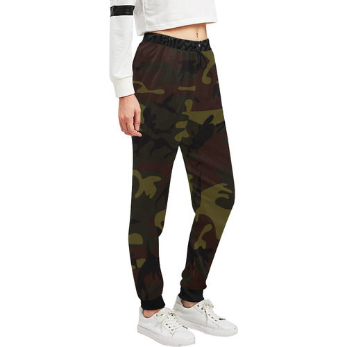 Camo Green Brown Unisex All Over Print Sweatpants (Model L11)