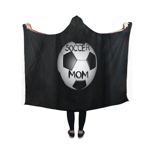Soccer Mom by Martina Webster Hooded Blanket 50''x40''
