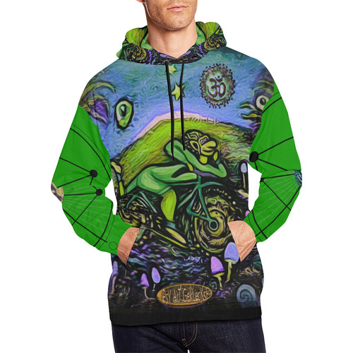 RidE HarD das PsycycLe - Herren - All Over Print Hoodie for Men (USA Size) (Model H13)