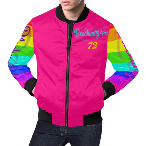 New Rainbow By RW All Over Print Bomber Jacket for Men (Model H19)