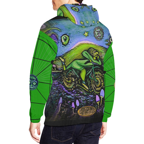 RidE HarD das PsycycLe - Herren - All Over Print Hoodie for Men (USA Size) (Model H13)