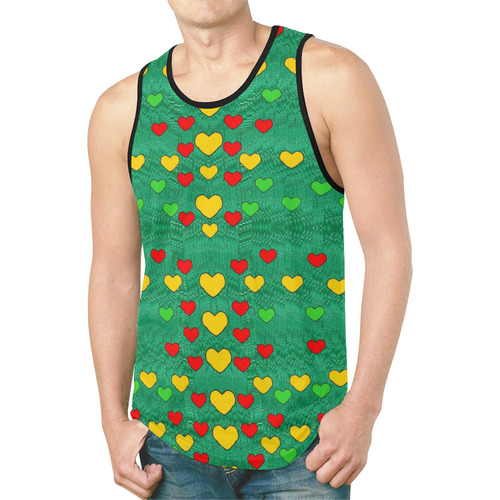 love is in all of us to give and show New All Over Print Tank Top for Men (Model T46)