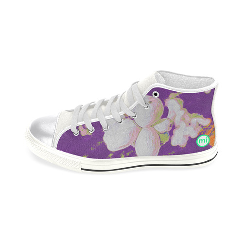 Snowberries. Inspired by the Magic Island of Gotland. Women's Classic High Top Canvas Shoes (Model 017)