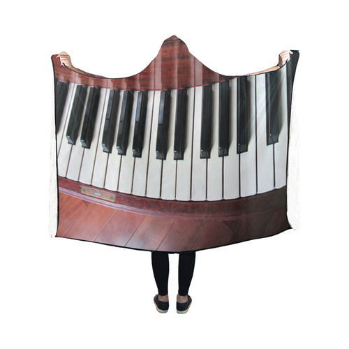 Piano by Martina Webster Hooded Blanket 50''x40''