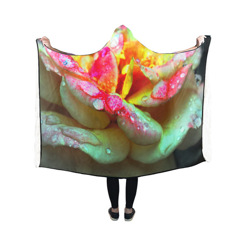 roseglow by Martina Webster Hooded Blanket 50''x40''
