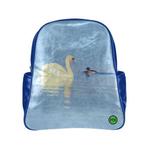 Swan Meets Duck. Inspired by the Magic Island of Gotland. Multi-Pockets Backpack (Model 1636)