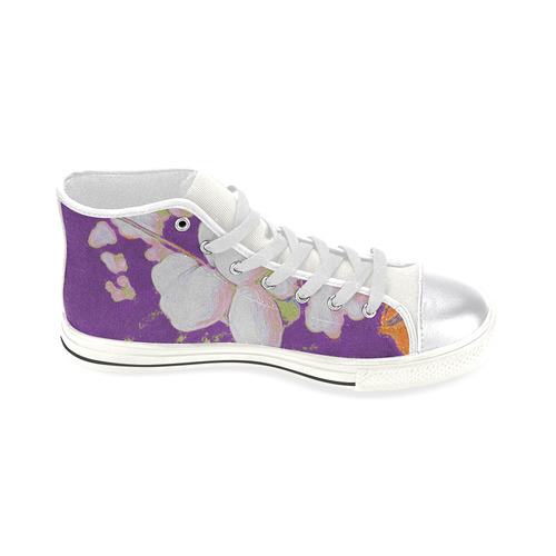 Snowberries. Inspired by the Magic Island of Gotland. Women's Classic High Top Canvas Shoes (Model 017)