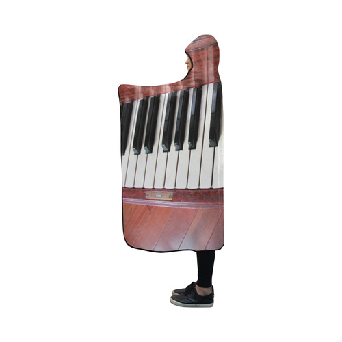 Piano by Martina Webster Hooded Blanket 50''x40''