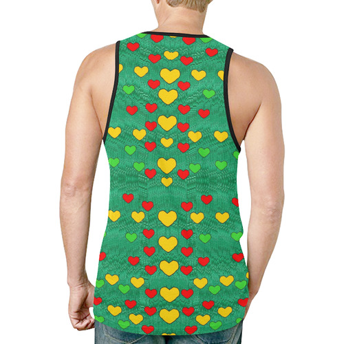 love is in all of us to give and show New All Over Print Tank Top for Men (Model T46)