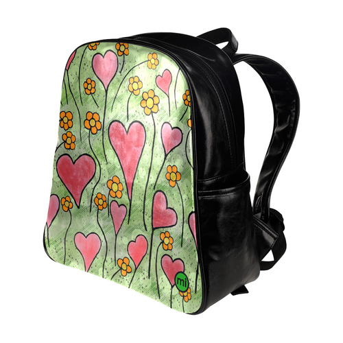 Where Love Grows. Inspired by the Magic Island of Gotland. Multi-Pockets Backpack (Model 1636)