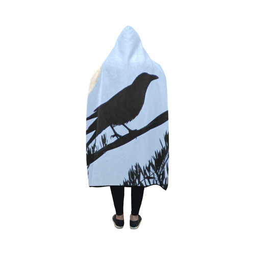 The Raven by Martina Webster Hooded Blanket 50''x40''