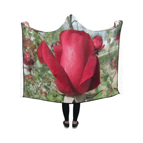 Rose Pride by Martina Webster Hooded Blanket 50''x40''