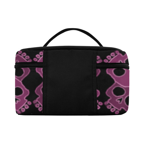 Skull Jigsaw Pink Lunch Bag/Large (Model 1658)