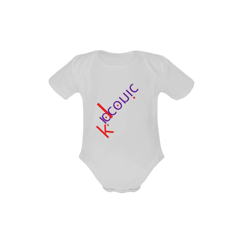 kid iconic signature short sleeve onesie Baby Powder Organic Short Sleeve One Piece (Model T28)