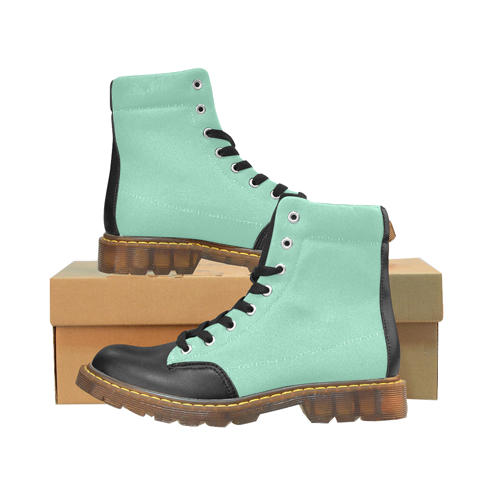 green winter boots
