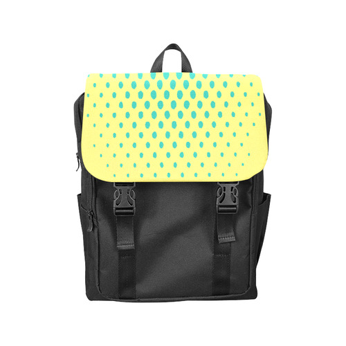 Density, Green on Yellow Casual Shoulders Backpack (Model 1623)